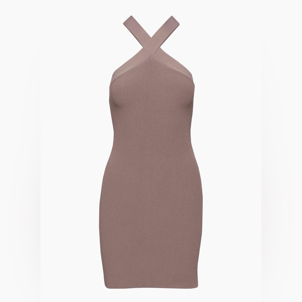 Aritzia Babaton Sculpt Knit Criss Cross Dress